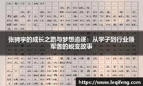 张骋宇的成长之路与梦想追逐：从学子到行业领军者的蜕变故事